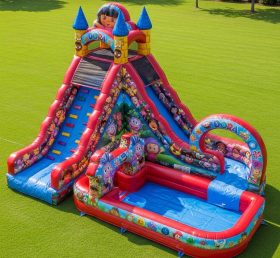 T8-9280 Dora Theme Inflatable Water Slid...