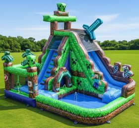 T8-9304 Minecraft Theme Inflatable Water...