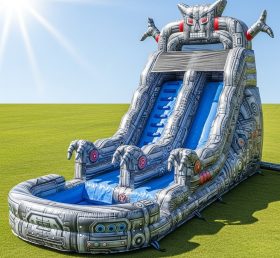 T8-9341 Robot Theme Inflatable Water Sli...