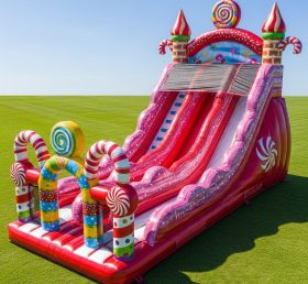 T8-9391 Candy Theme Inflatable Dry Slide