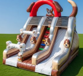 T8-9394 Dog Theme Inflatable Dry Slide