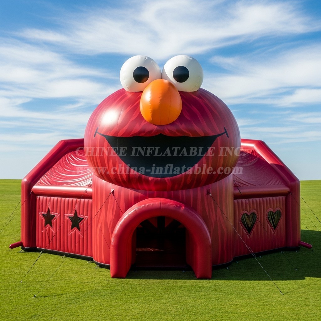 Tent1-6018 Elmo Theme Inflatable Tent