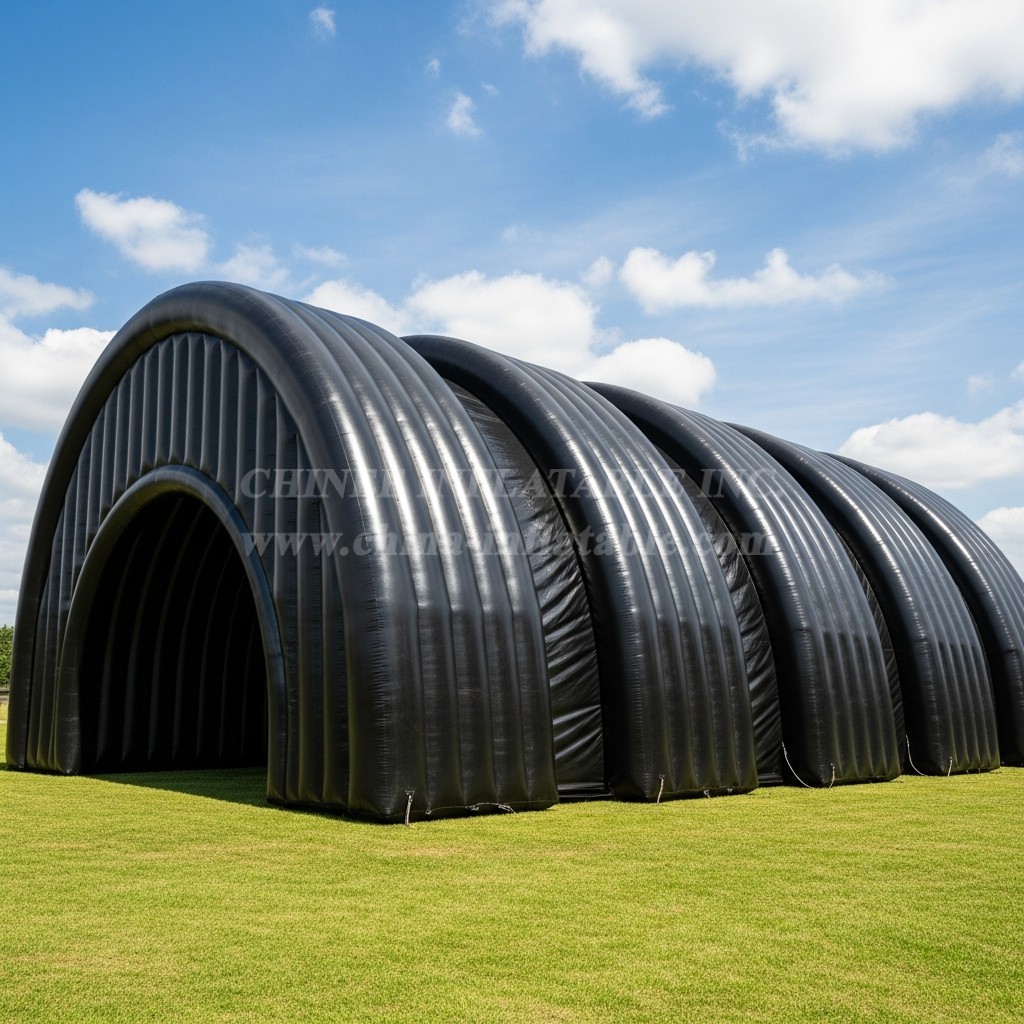 Tent1-6145 Black Tunnel Inflatable Tent
