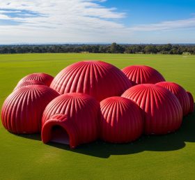 Tent1-6211 Red Dome Cluster Inflatable T...