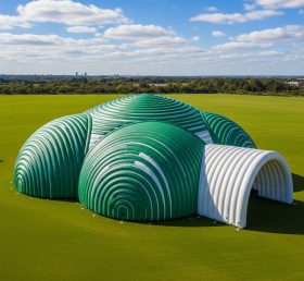 Tent1-6251 Green Ribbed Dome Inflatable ...