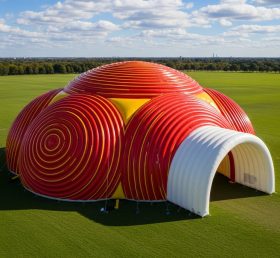 Tent1-6269 Red and Yellow Inflatable Dom...