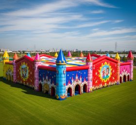 Tent1-6397 Disney Castle Colorful Inflatable Event Structure
