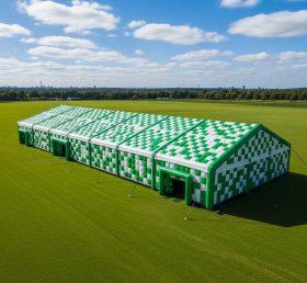 Tent1-6420 Green White Inflatable Rectan...