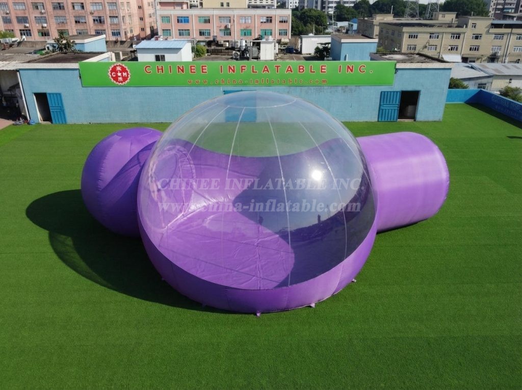 Tent1-5045L Purple Inflatable Bubble Tent