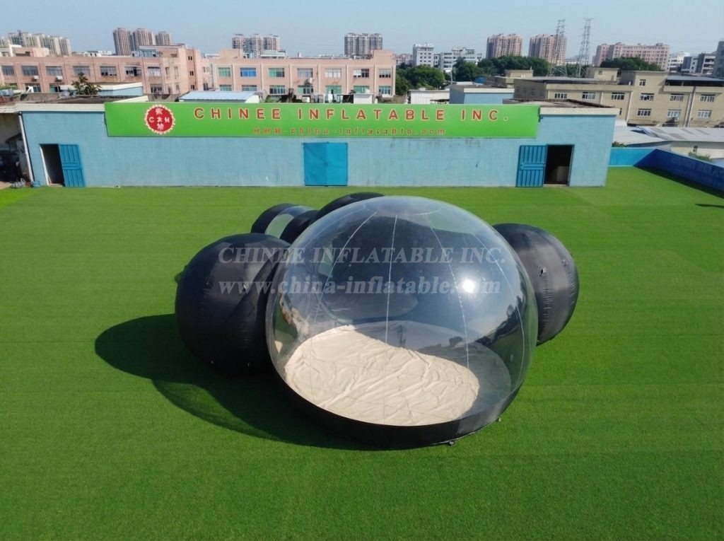 Tent1-5047A Black Inflatable Bubble Tent