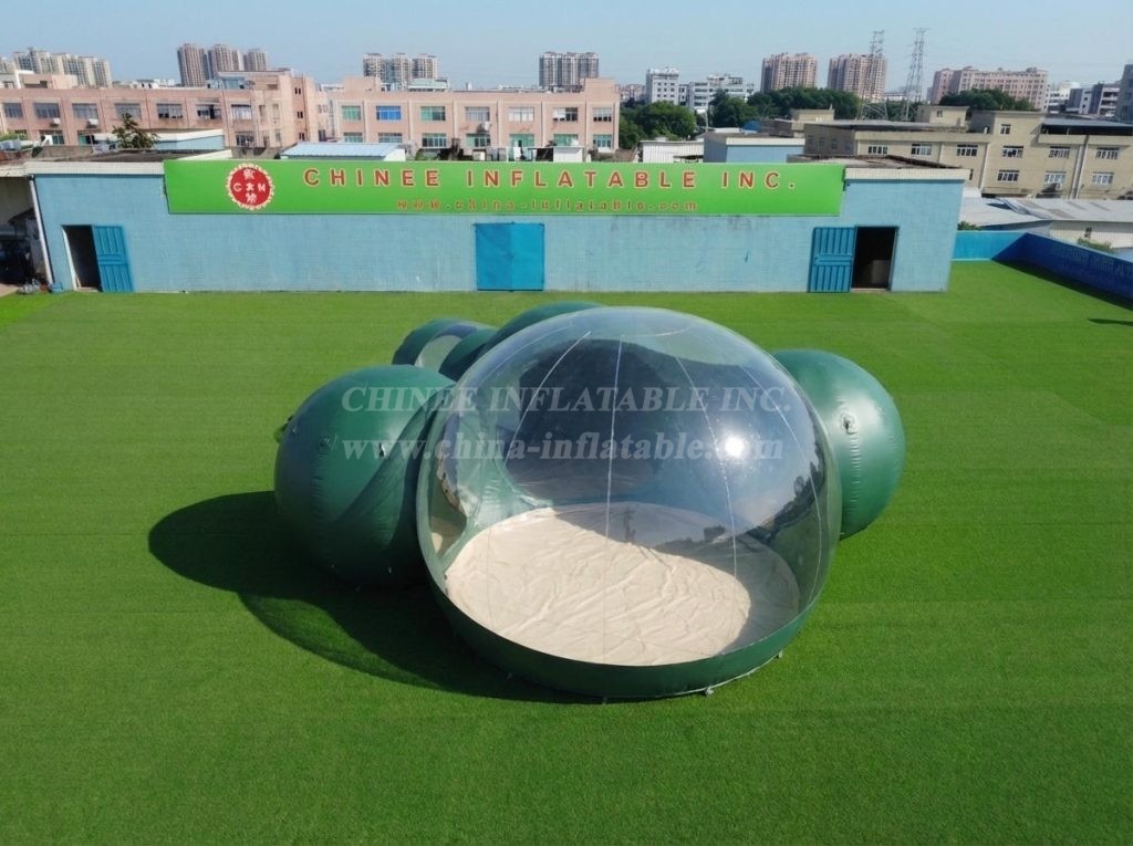 Tent1-5047D Dark Green Inflatable Bubble Tent