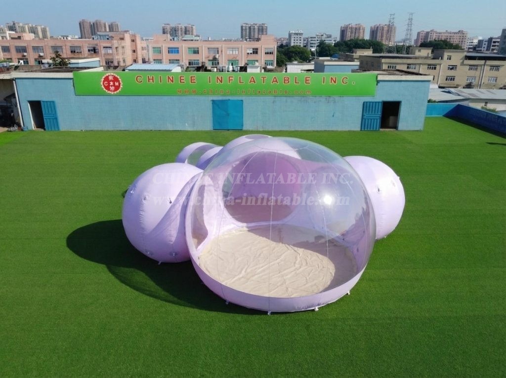 Tent1-5047F Lavender Inflatable Bubble Tent