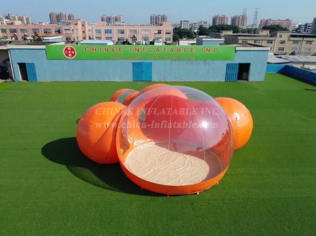 Tent1-5047I Orange Inflatable Bubble Tent