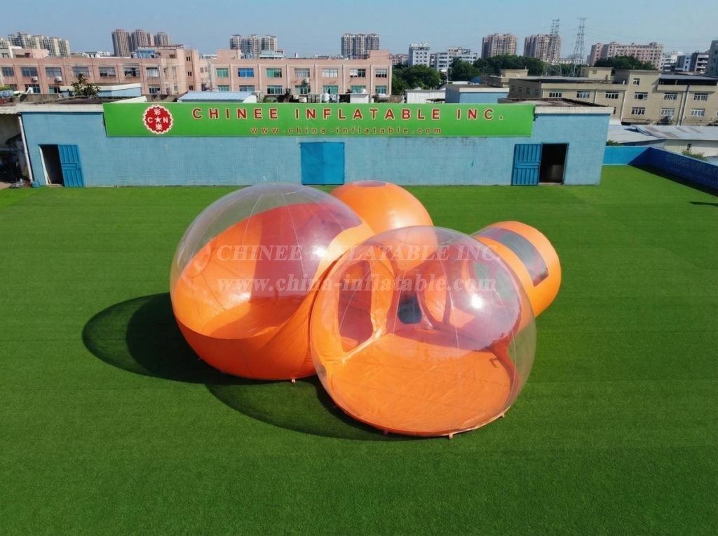 Tent1-5042I Orange Inflatable Bubble Tent