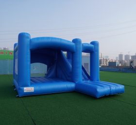 T5-001F Castello Gonfiabile Blu con Scivolo