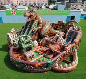 GF2-607C Parco Gonfiabile a Tema Dinosauro