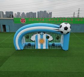 T11-7019 Gioco di Tiro al Calcio Gonfiabile a Tema Squadra Nazionale Argentina