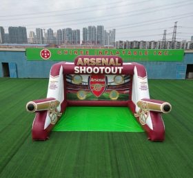 T11-7025 Gioco di Tiro al Calcio Gonfiabile a Tema Arsenal