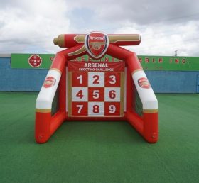 T11-7027 Gioco di Tiro al Calcio Gonfiabile a Tema Arsenal