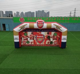 T11-7028 Gioco da Tiro al Calcio Gonfiabile a Tema Arsenal