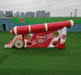 T11-7029 Gioco di Tiro al Calcio Gonfiabile a Tema Arsenal