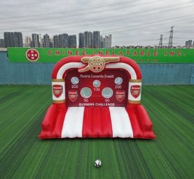 T11-7034 Gioco di Tiro al Calcio Gonfiabile a Tema Arsenal
