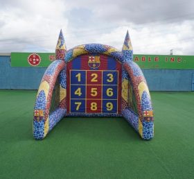T11-7045 Gioco di Tiro al Calcio Gonfiabile a Tema Barcellona