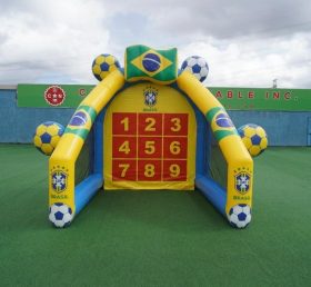 T11-7086 Gioco di Tiro al Calcio Gonfiabile a Tema Squadra Nazionale del Brasile