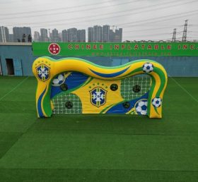 T11-7088 Gioco di Tiro al Calcio Gonfiabile a Tema Squadra Nazionale del Brasile