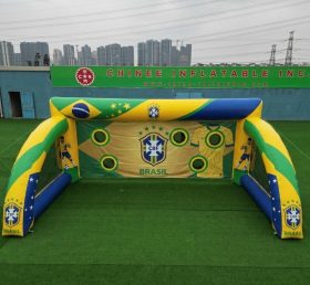 T11-7091 Gioco di tiro al calcio gonfiabile a tema Squadra Nazionale del Brasile