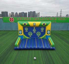 T11-7097 Gioco di Tiro al Calcio Gonfiabile a Tema Squadra Nazionale del Brasile