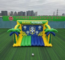 T11-7098 Gioco di Tiro al Calcio Gonfiabile a Tema Squadra Nazionale del Brasile