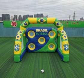 T11-7099 Gioco di tiro al calcio gonfiabile a tema Squadra Nazionale del Brasile