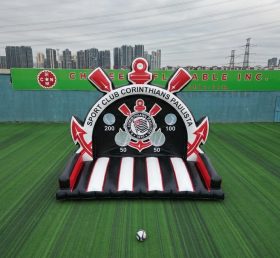 T11-7119 Gioco di Tiro al Calcio Gonfiabile a Tema Corinthians
