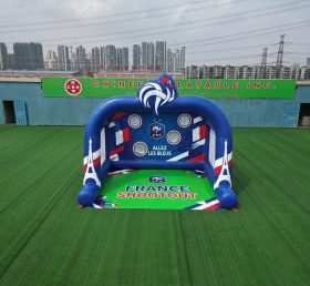 T11-7140 Gioco di Tiro al Calcio Gonfiabile a Tema Squadra Nazionale Francese