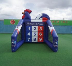 T11-7141 Gioco di tiro al calcio gonfiabile a tema Squadra Nazionale Francese