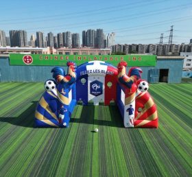 T11-7146 Gioco di Tiro al Calcio Gonfiabile a Tema Squadra Nazionale Francese