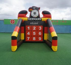 T11-7154 Gioco di tiro al calcio gonfiabile a tema squadra nazionale tedesca