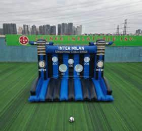 T11-7167 Gioco Gonfiabile di Tiro al Calcio a Tema Inter Milan