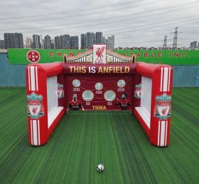 T11-7193 Gioco di tiro al calcio gonfiabile a tema Liverpool