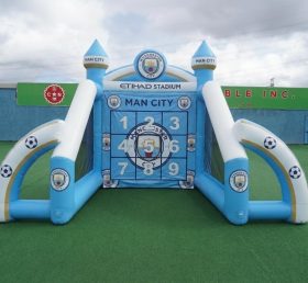 T11-7195 Gioco di tiro al calcio gonfiabile a tema Manchester City