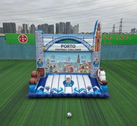 T11-7222 Gioco Gonfiabile di Tiro al Calcio a Tema Porto