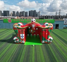 T11-7228 Gioco di Tiro al Calcio Gonfiabile a Tema Squadra Nazionale del Portogallo