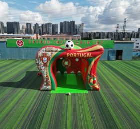T11-7229 Gioco di Tiro al Calcio Gonfiabile a Tema Squadra Nazionale del Portogallo