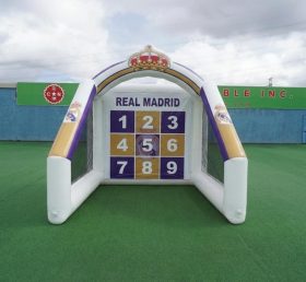 T11-7233 Gioco di Tiro al Calcio Gonfiabile a Tema Real Madrid