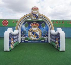 T11-7234 Gioco di Tiro al Calcio Gonfiabile a Tema Real Madrid