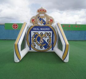 T11-7235 Gioco di Tiro al Calcio Gonfiabile a Tema Real Madrid