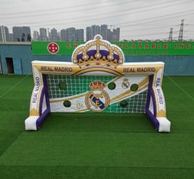 T11-7237 Gioco di Tiro al Calcio Gonfiabile a Tema Real Madrid