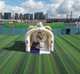 T11-7240 Gioco di tiro al calcio gonfiabile a tema Real Madrid