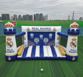 T11-7242 Gioco di Tiro al Bersaglio con Calcio Gonfiabile a Tema Real Madrid